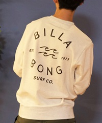 BILLABONG ビラボン トレーナー クルー メンズ スウェット バックプリント レギュラーフィット 裏毛 ONE TIME BE012-001