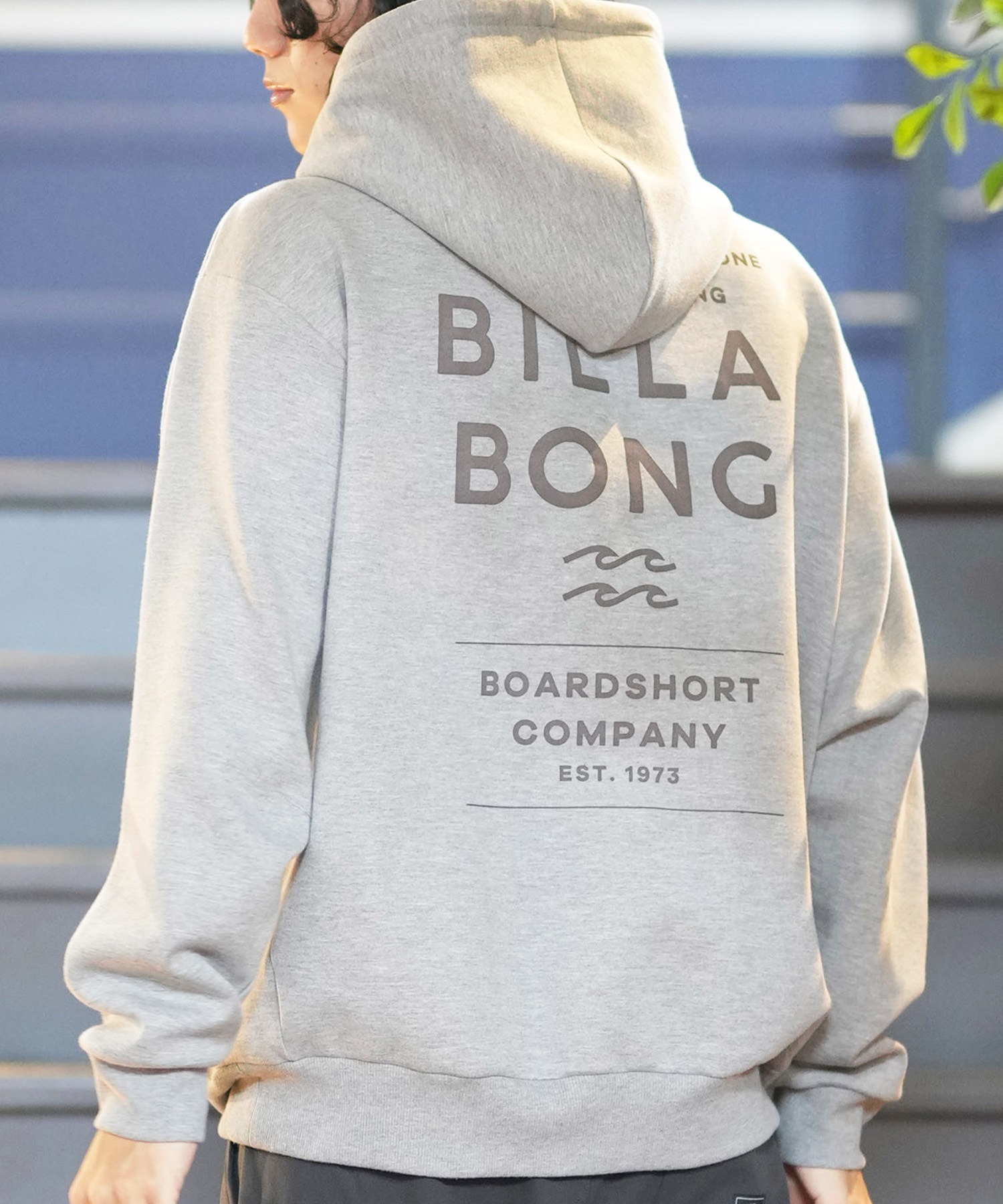 BILLABONG ビラボン パーカー プルオーバー メンズ スウェット フーディー バックプリント ストレッチ 撥水加工 セットアップ対応 BE012-022(GRH-M)