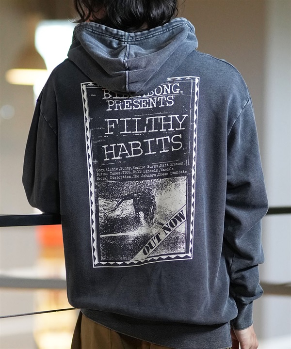 BILLABONG ビラボン パーカー プルオーバー メンズ バックプリント オーバーフィット 裏毛 HERITAGE BE012-009