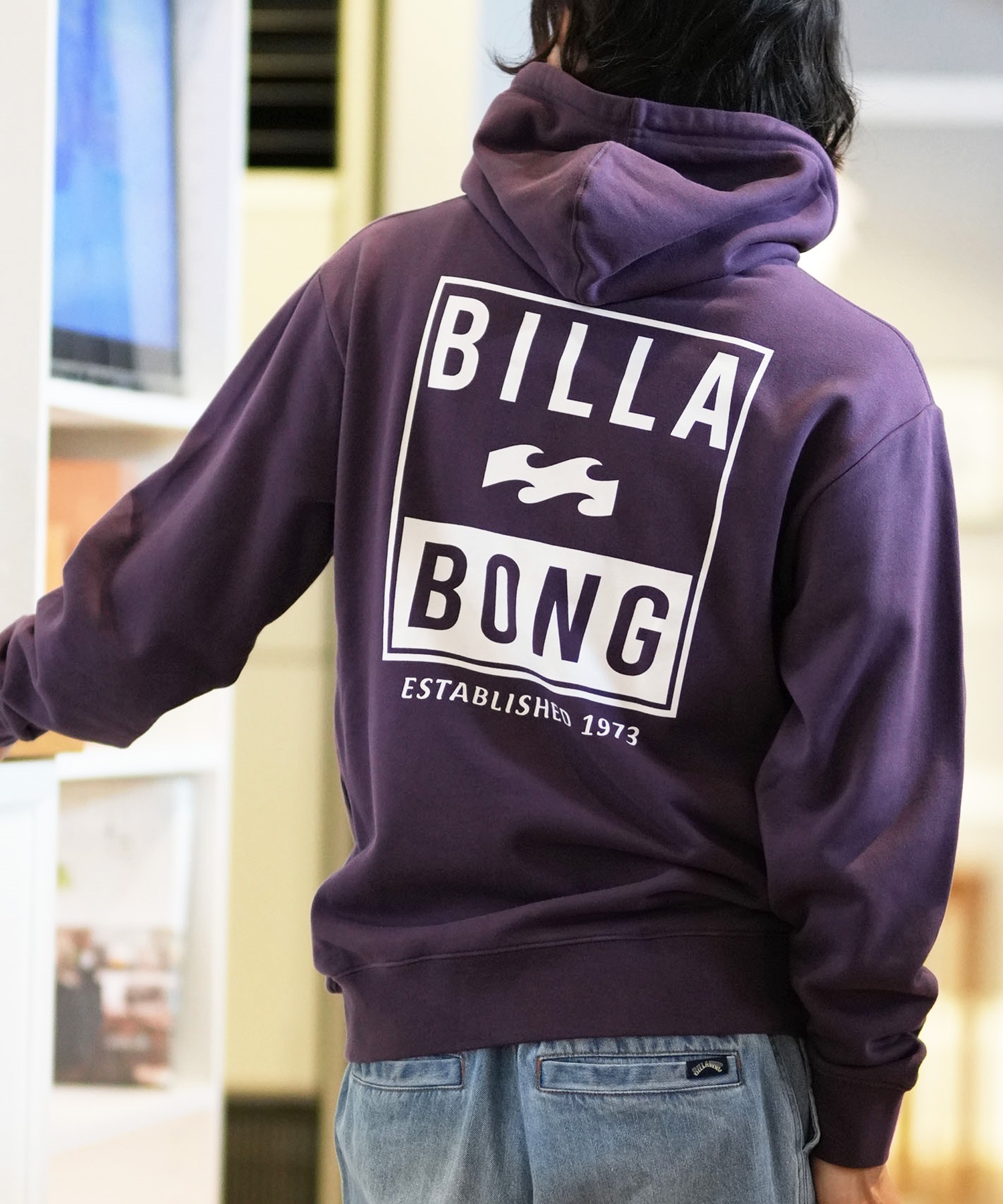 BILLABONG ビラボン パーカー プルオーバー メンズ バックプリント レギュラーフィット 裏毛 ADVISORY BE012-007(DPL-M)