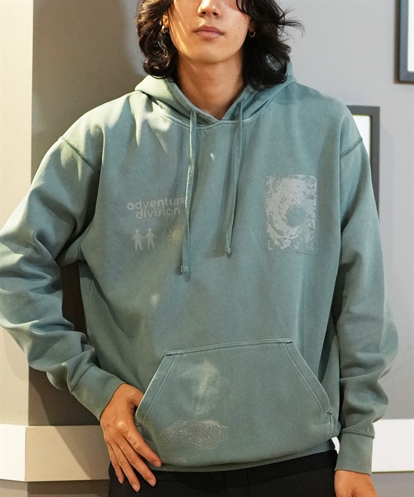 BILLABONG ビラボン パーカー プルオーバー メンズ バックプリント オーバーフィット WASHED WAVE LAYER BE012-006