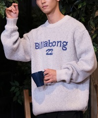 BILLABONG ビラボン セーター メンズ ニット ブランドロゴ CREW NECK BE012-601(CRM-M)