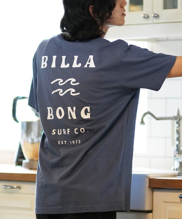 BILLABONG ビラボン 半袖 Tシャツ メンズ バックプリント レギュラーフィット ONE TIME BE012-200