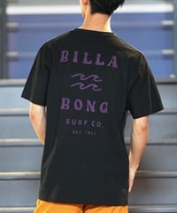 BILLABONG ビラボン 半袖 Tシャツ メンズ バックプリント レギュラーフィット ONE TIME BE012-200(BLK-M)