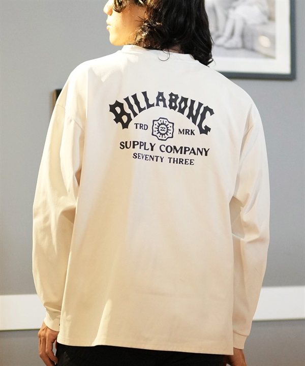 BILLABONG ビラボン 長袖 Tシャツ メンズ バックプリント UVカット 保温 WARM SOFTTY LS BE012-850