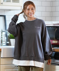 BILLABONG ビラボン トレーナー レディース スウェット レイヤード クルーネック BE014-024(OFB-M)