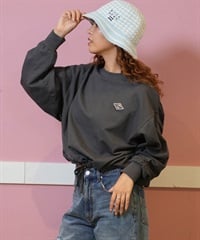 BILLABONG ビラボン トレーナー レディース クロップド丈 クルーネック 2WAY ワンポイント BE014-023(OFB-M)