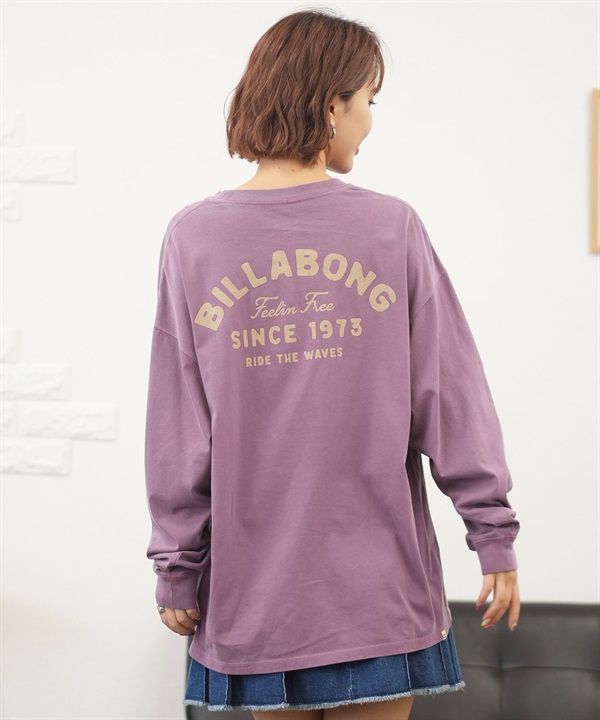 BILLABONG ビラボン 長袖 Tシャツ レディース ロンT バックプリント ルーズシルエット BE014-053