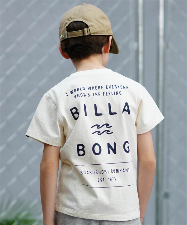 BILLABONG ビラボン Tシャツ キッズ 半袖 バックプリント 親子コーデ DECAF BE01E-201