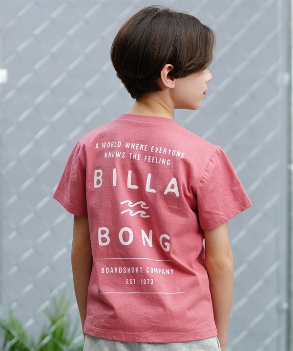 BILLABONG ビラボン Tシャツ キッズ 半袖 バックプリント 親子コーデ DECAF BE01E-201