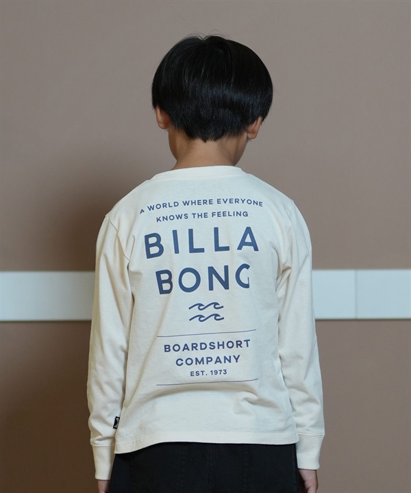 BILLABONG ビラボン Tシャツ キッズ 長袖 ロンT バックプリント 親子コーデ BE016-052