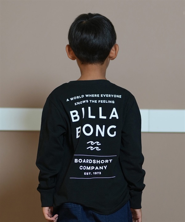 BILLABONG ビラボン Tシャツ キッズ 長袖 ロンT バックプリント 親子コーデ BE016-052