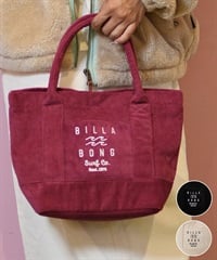 BILLABONG ビラボン トートバッグ CORDUROY MINI TOTE BE014-953(BLK-FREE)