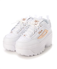 FILA フィラ シューズ レディース スニーカー ディスラプター2 ウェッジ プレミアム WFW21009-136 ムラサキスポーツ限定(WH/RG-22.5cm)