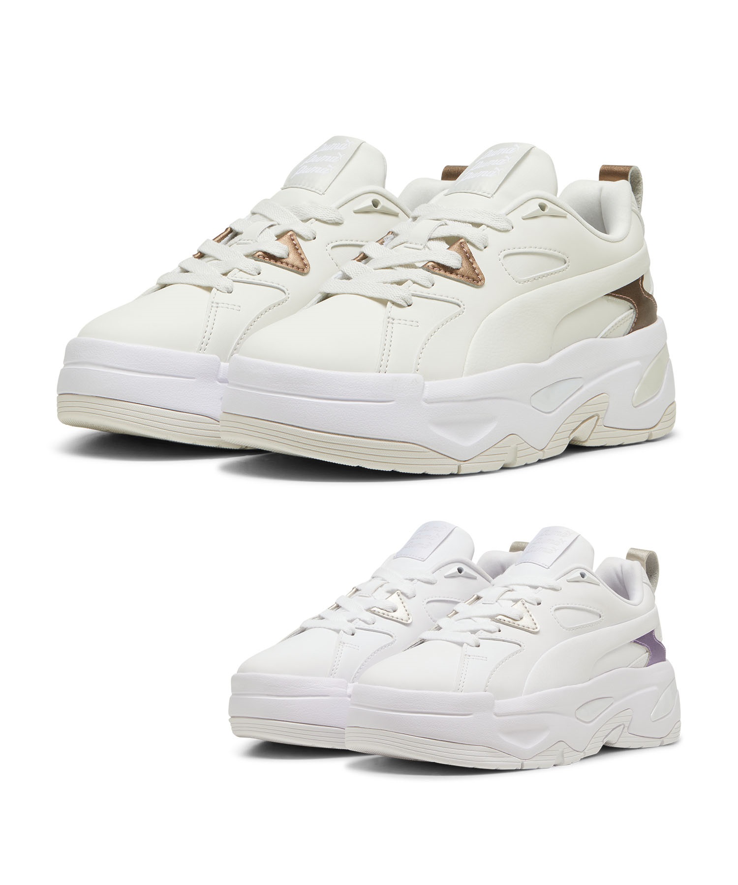 PUMA プーマ シューズ レディース スニーカー 厚底 BLSTR GLOW-UP ウィメンズ ブラスター 398393(02-23.0cm)