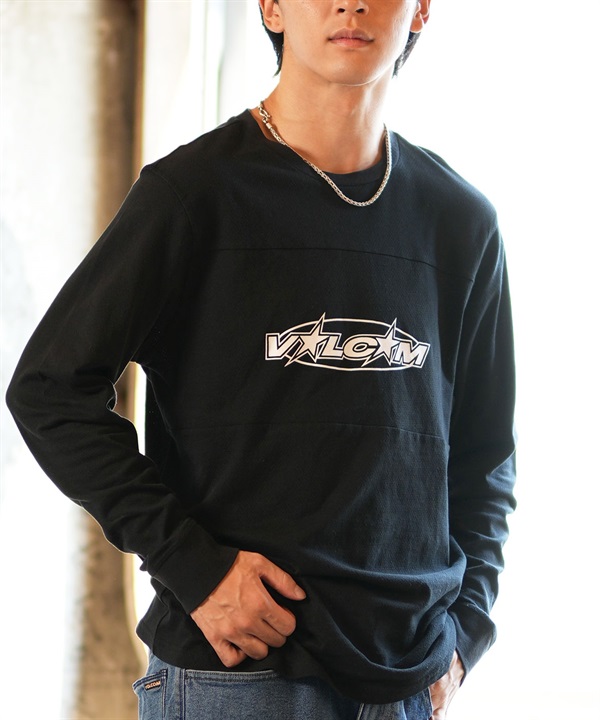 VOLCOM ボルコム 長袖 Tシャツ ロンT ロゴ メッシュ生地 A5332400