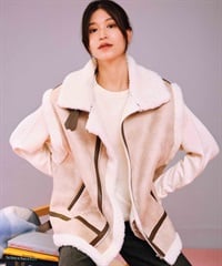 RIKKA FEMME リッカファム ベスト レディース フライトベスト ジャケット RF24FW11(BEG-FREE)