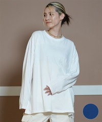 RIKKA FEMME リッカファム 長袖 Tシャツ レディース ロンT クルーネック 無地 RF24FW28(WHT-FREE)