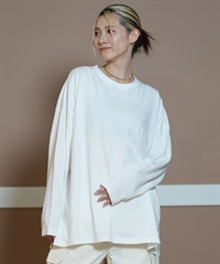 RIKKA FEMME リッカファム 長袖 Tシャツ レディース ロンT クルーネック 無地 RF24FW28(WHT-FREE)