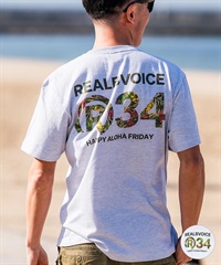 REAL B VOICE リアルビーボイス 半袖 Tシャツ メンズ バックプリント ボタニカル R34 BOTANICAL R34 T-SHIRT 10451-11857