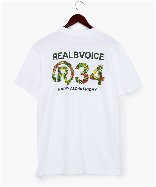 REAL B VOICE リアルビーボイス 半袖 Tシャツ メンズ バックプリント ボタニカル R34 BOTANICAL R34 T-SHIRT 10451-11857