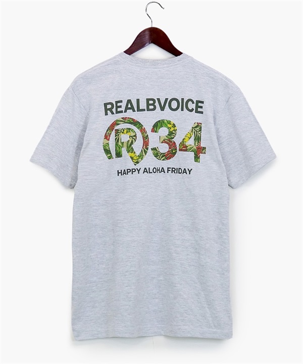 REAL B VOICE リアルビーボイス 半袖 Tシャツ メンズ バックプリント ボタニカル R34 BOTANICAL R34 T-SHIRT 10451-11857