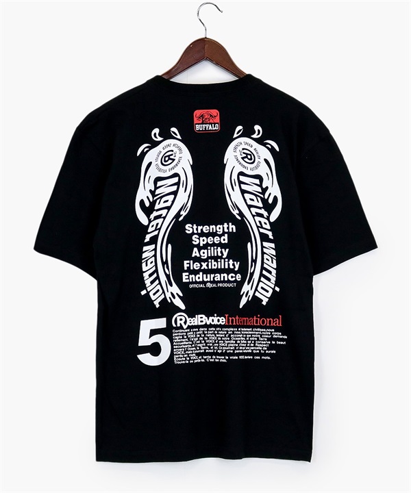 REAL B VOICE リアルビーボイス 半袖 Tシャツ メンズ バックプリント エンジェル ウィングス リバイバル ANGEL WINGS REVIVAL T-SHIRT 10451-11852