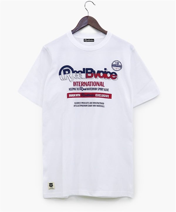 REAL B VOICE リアルビーボイス 半袖 Tシャツ メンズ レイヤード ロゴ RBV LAYERED LOGO T-SHIRT 10451-11792