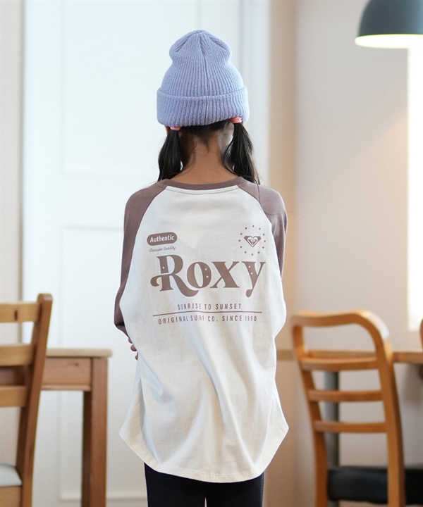 ROXY ロキシー Tシャツ キッズ 長袖 ロンT ラグラン バックプリント TLT244628T