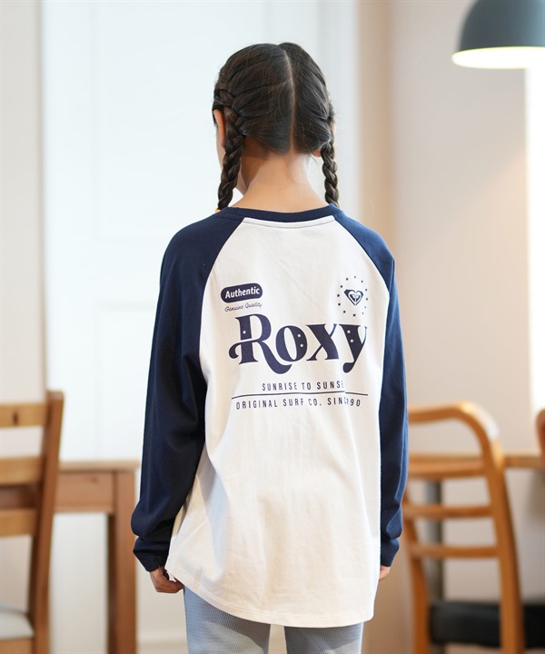 ROXY ロキシー Tシャツ キッズ 長袖 ロンT ラグラン バックプリント TLT244628T