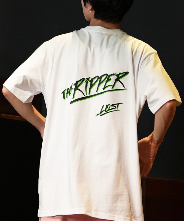 LOST ロスト 半袖 Tシャツ メンズ フロントプリント バックプリント BIG RIPPER L24SS-AS ムラサキスポーツ限定