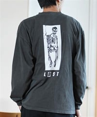 LOST ロスト 長袖 Tシャツ メンズ ロンT バックプリント DRAINED L24F2204 ムラサキスポーツ限定(CHA-M)