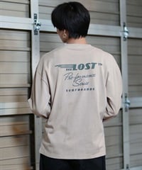 lost ロスト 長袖 Tシャツ メンズ ロンT バックプリント オーバーサイズ ユニセックス ムラサキスポーツ限定 L24F2202(GREGE-M)