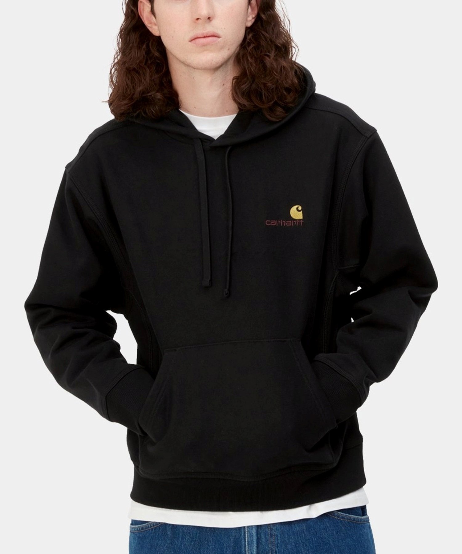 Carhartt WIP カーハートダブリューアイピー パーカー プルオーバー メンズ スウェット フーディー 裏起毛 I028279(BK-M)