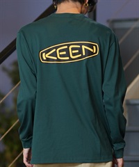 KEEN キーン 長袖 Tシャツ メンズ ロンT バックプリント 吸汗速乾 1030641 ムラサキスポーツ限定(GR-M)