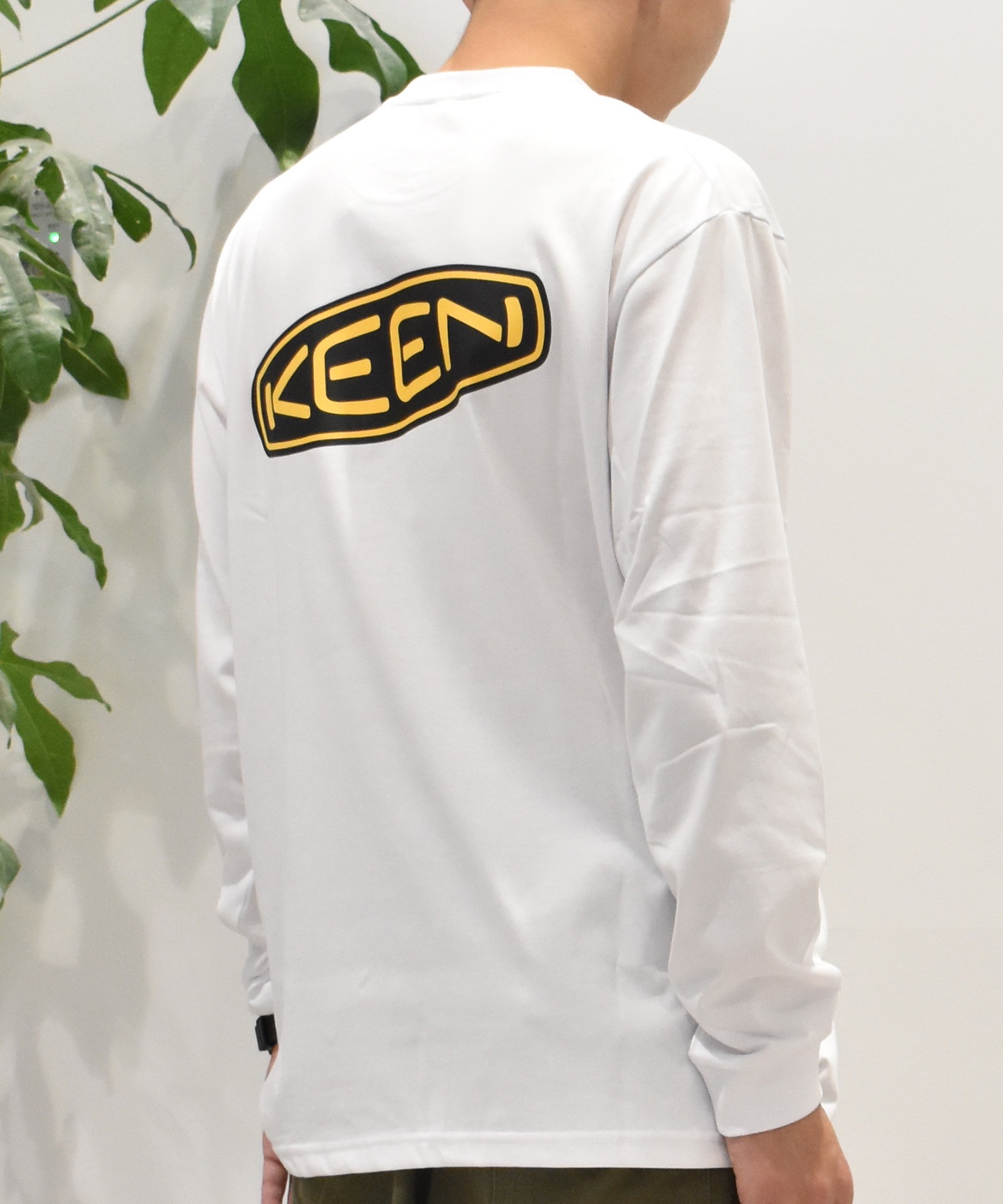 KEEN キーン 長袖 Tシャツ メンズ ロンT バックプリント 吸汗速乾 1030640 ムラサキスポーツ限定(WT-M)