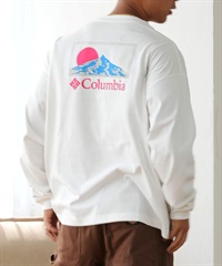 Columbia コロンビア 長袖 Tシャツ メンズ ロンT バックプリント ルーズシルエット ボックスシルエット PM0461 ムラサキスポーツ限定(126-S)