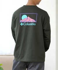 Columbia コロンビア 長袖 Tシャツ メンズ ロンT バックプリント ルーズシルエット ボックスシルエット PM0461 ムラサキスポーツ限定(367-S)