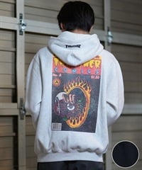 THRASHER スラッシャー パーカー メンズ THRASHERコミックPTパーカー 243TH1PK009 ムラサキスポーツ限定(WHT-M)