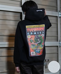 THRASHER スラッシャー パーカー メンズ THRASHERコミックPTパーカー 243TH1PK008 ムラサキスポーツ限定(WHT-M)