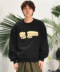 TOY MACHINE トイマシーン メンズ トレーナー  FIST CHENILLE EMB SWEAT CREW NECK ムラサキスポーツ限定 MTMFESW6