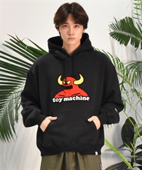 TOY MACHINE トイマシーン メンズ パーカー TOYMONSTER CHENILLE EMB ムラサキスポーツ限定 MTMFESW8(BLACK-M)