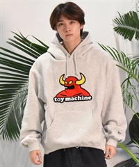 TOY MACHINE トイマシーン メンズ パーカー TOYMONSTER CHENILLE EMB ムラサキスポーツ限定 MTMFESW8(ASH-M)