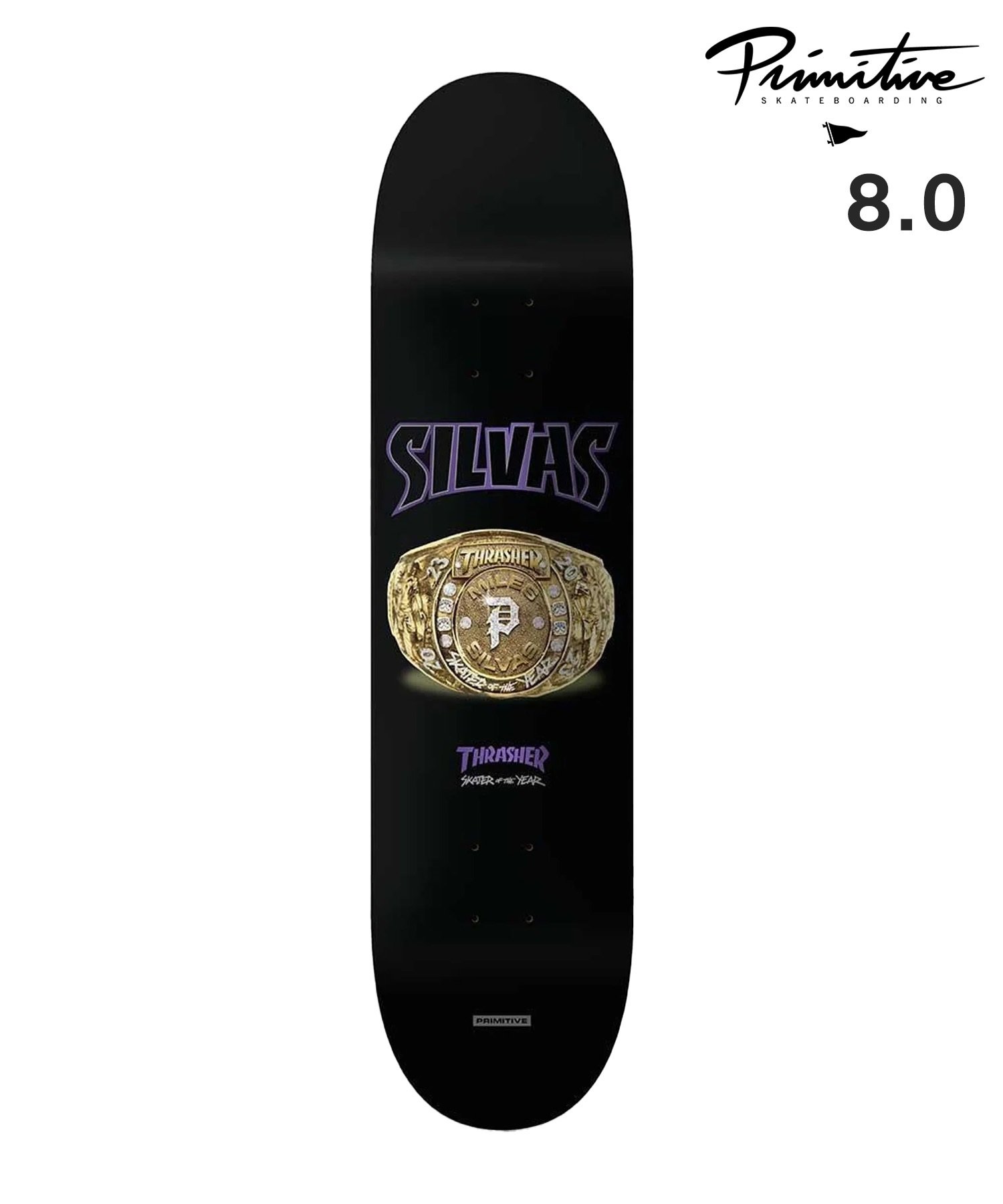 ☆PRIMITIVE プリミティブ スケートボード デッキ 8inch SILVAS SOTY DECK スケートボード デッキ｜ムラサキスポーツオンラインストア  通販