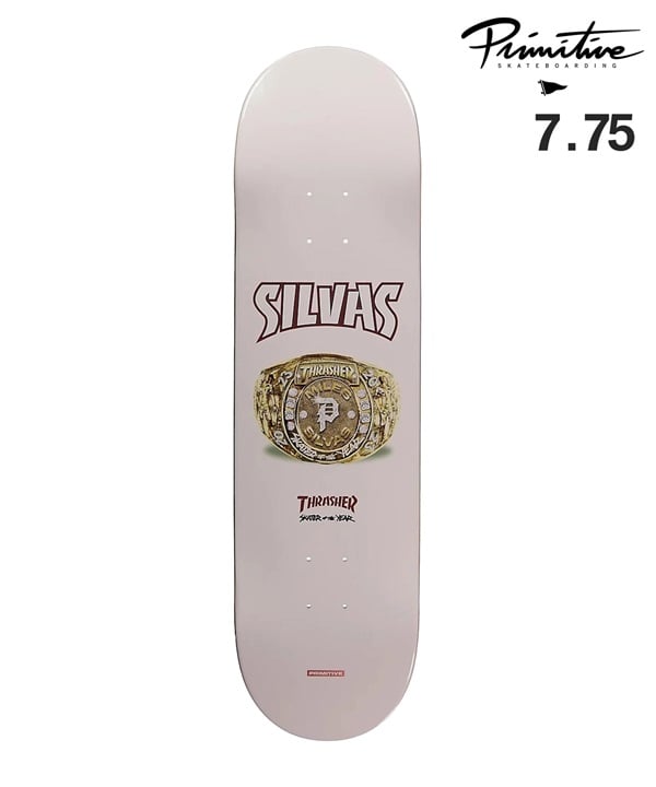 ★PRIMITIVE プリミティブ スケートボード デッキ 7.75inch SILVAS SOTY DECK