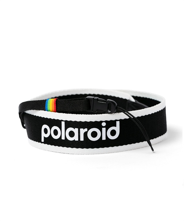 Polaroid ポラロイド カメラストラップ Polaroid Camera Strap Flat Black & White 006308