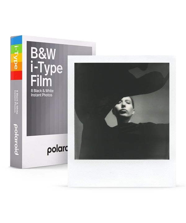 Polaroid ポラロイド インスタントフィルム モノクロ B&W i-Type Film White Frame  8枚  006001