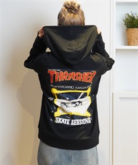 Manhattan Portage×THRASHER マンハッタンポーテージ×スラッシャー パーカー レディース オーバーサイズ MP-M588