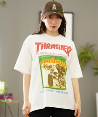 Manhattan Portage マンハッタンポーテージ 半袖 Tシャツ レディース THRASHERコラボ オーバーサイズ MP-M585