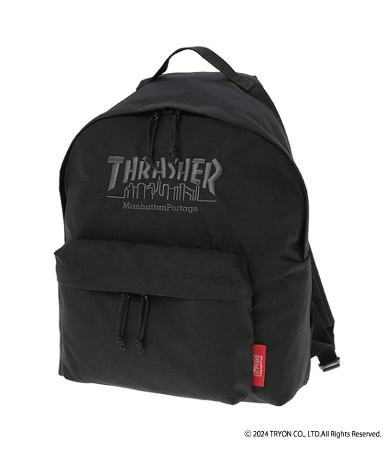 Manhattan Portage マンハッタンポーテージ バックパック リュック THRASHERコラボレーション Big Apple Backpack MP1210TH(BLACK-FREE)